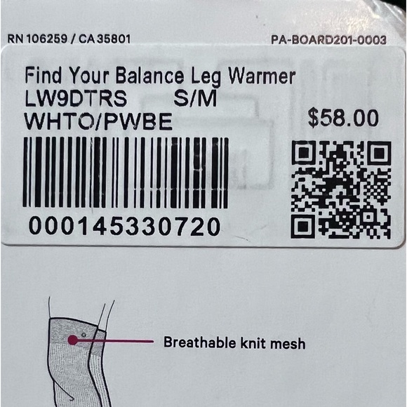 Lululemon Women's Find Your Balance
Studio Leg Warmer - Picture 10 of 16